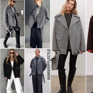 Triple Five Soul Moto Wool Blend Spring Moto Jacket Size XS